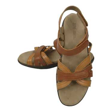 Sas SAS Pier Sepia Leather Ankle Strap Sandal 9.5… - image 1