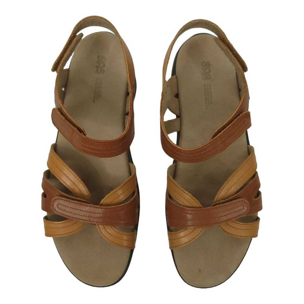 Sas SAS Pier Sepia Leather Ankle Strap Sandal 9.5… - image 7