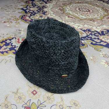 Borsalino black fedora hat Gem