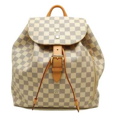 RDC13484 Authentic LOUIS VUITTON Damier Azur Sperone Backpack Rose Pink  Lining