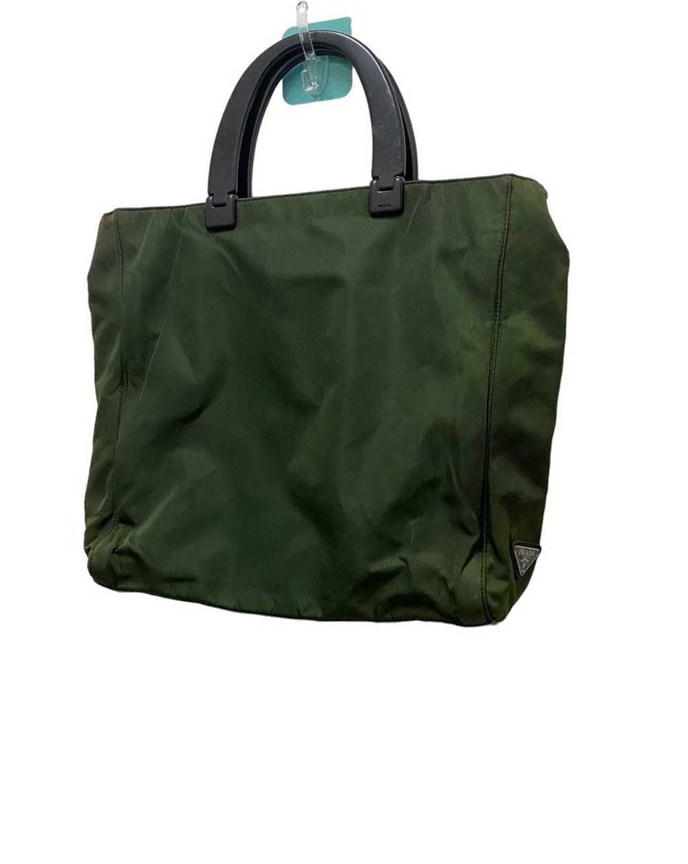 Prada Prada plastic handle handbag nylon - image 5