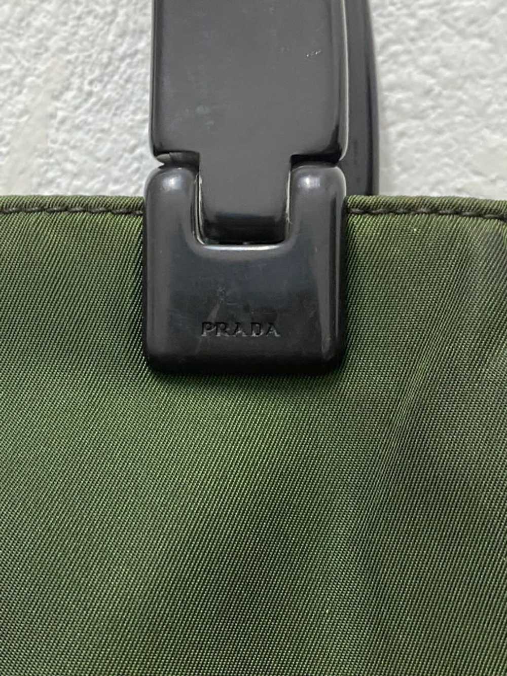 Prada Prada plastic handle handbag nylon - image 7