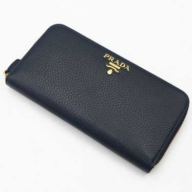 Prada Black Saffiano Bicolo Leather Bifold Wallet Prada