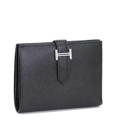 Hermes Hermes Bearn Compact Epson Black Wallet U E