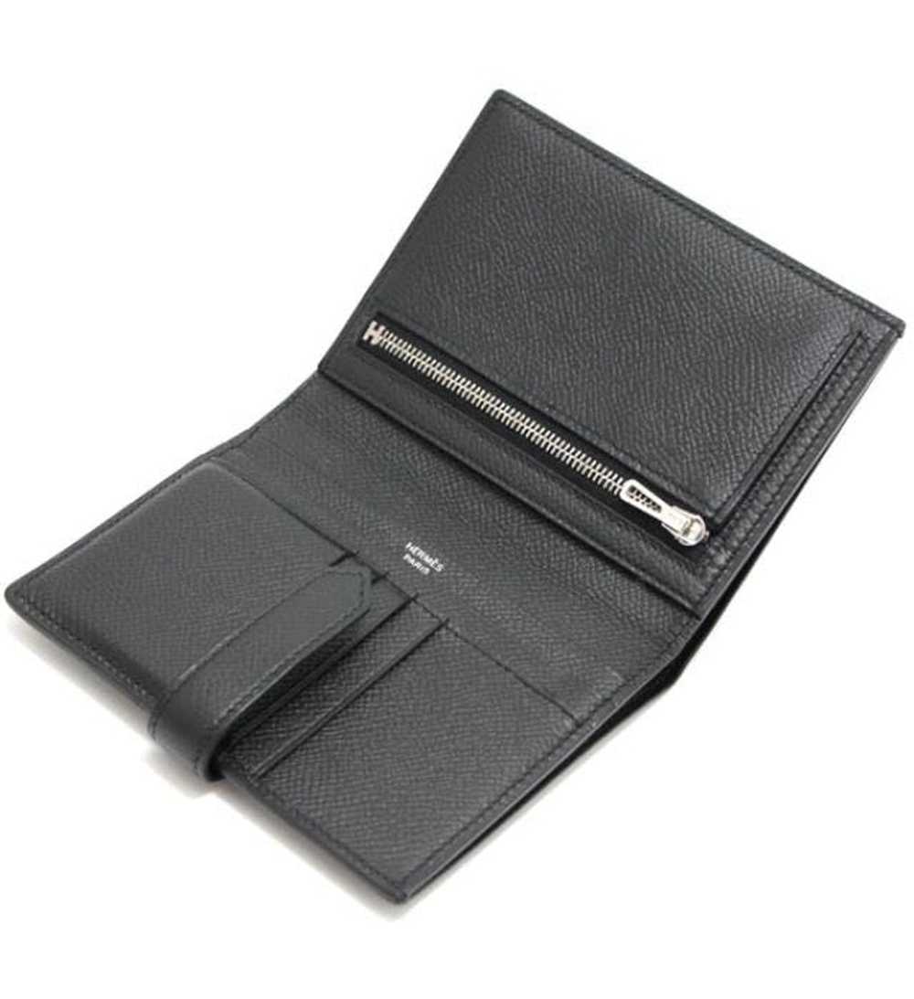 Hermes Hermes Bearn Compact Epson Black Wallet Z … - image 3