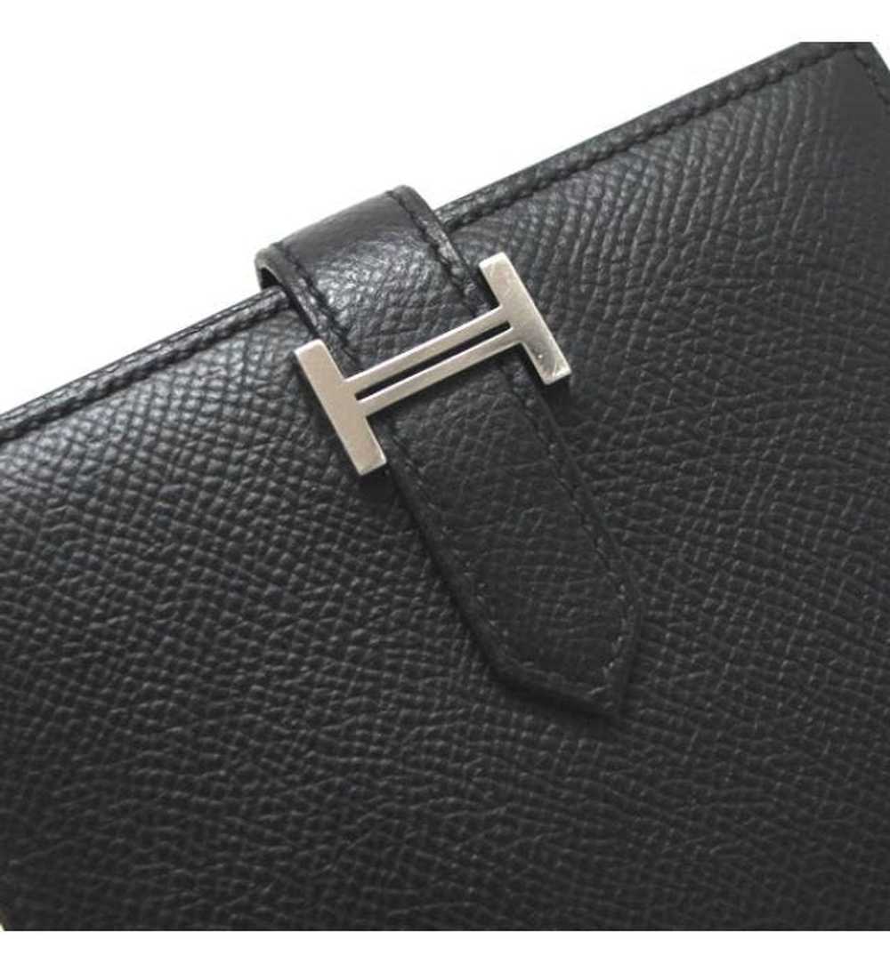 Hermes Hermes Bearn Compact Epson Black Wallet Z … - image 6