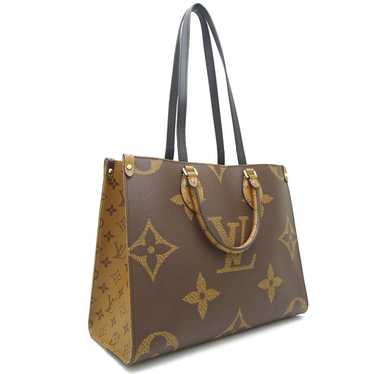 LOUIS VUITTON Bag Monogram Giant Reverse Women's Handbag Shoulder 2way On  the Go GM Brown M45320