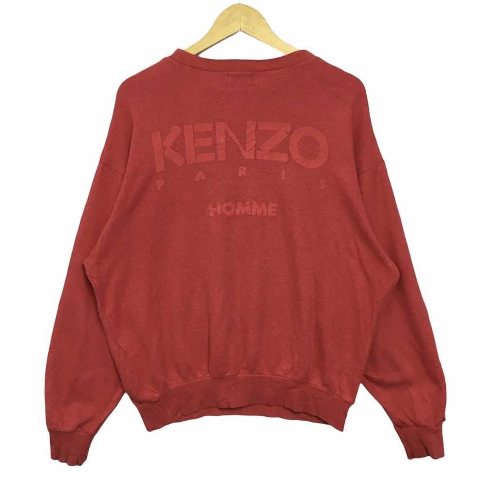 Kenzo Kenzo Paris Homme Spell Out Red Crewneck Sw… - image 1