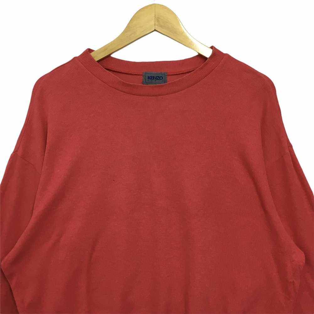 Kenzo Kenzo Paris Homme Spell Out Red Crewneck Sw… - image 3