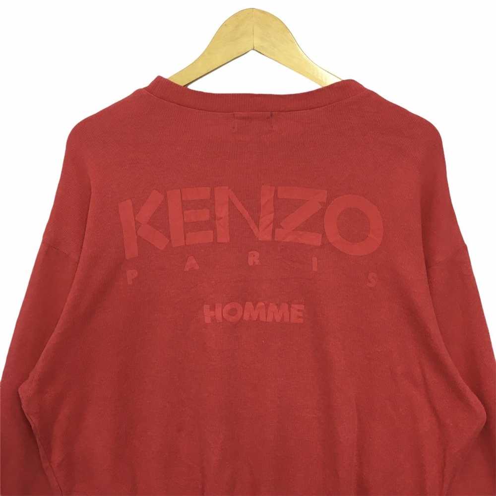 Kenzo Kenzo Paris Homme Spell Out Red Crewneck Sw… - image 6