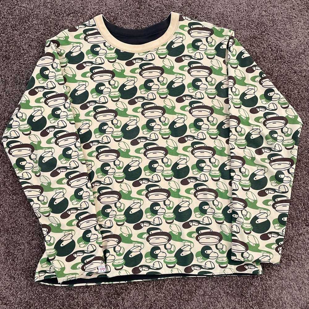 Bape Baby Milo Reversible Long Sleeve Tee - image 1