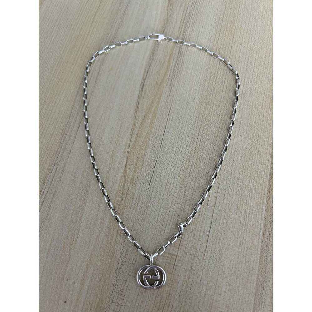 Gucci Gg Running silver necklace - image 4