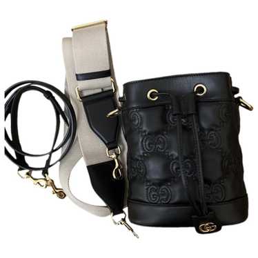 Gucci Gg Marmont Bucket leather handbag
