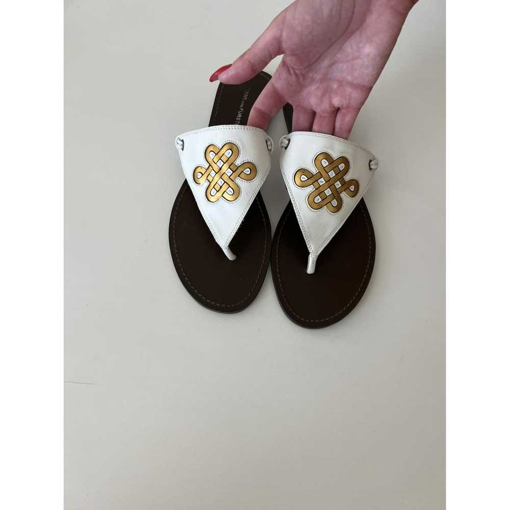 Diane Von Furstenberg Leather flip flops - image 2