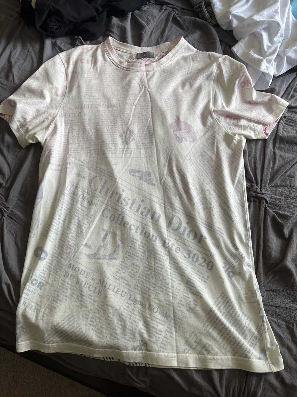 Dior Christian Dior newspaper shirt - image 1