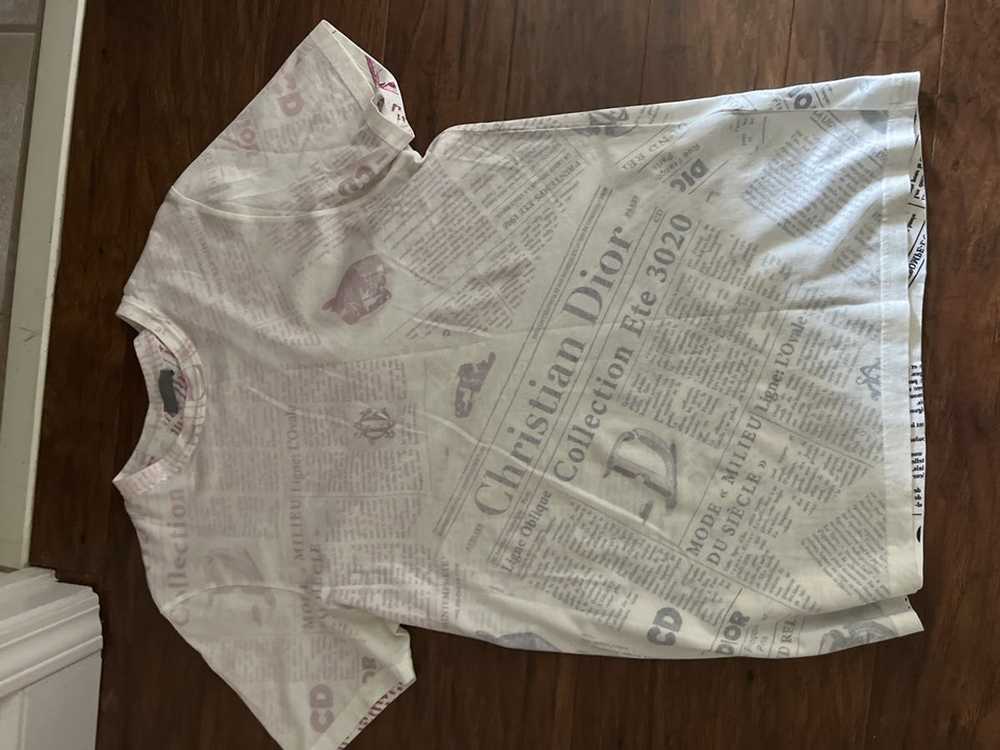 Dior Christian Dior newspaper shirt - image 2