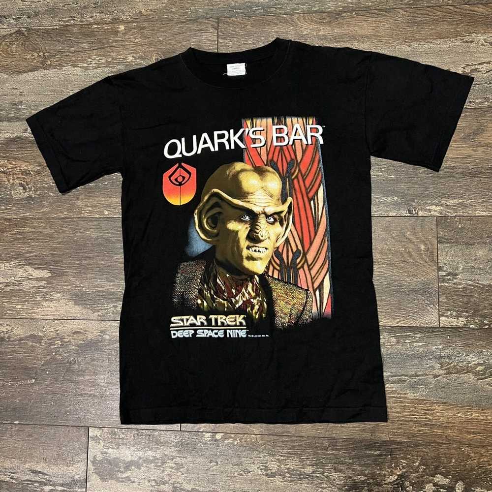 Movie × Vintage 1993 Star Trek Quarks Bar Tshirt … - image 3