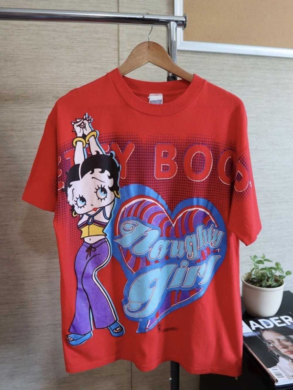 Vintage Betty Boop Naughty Girl T Shirt - image 2