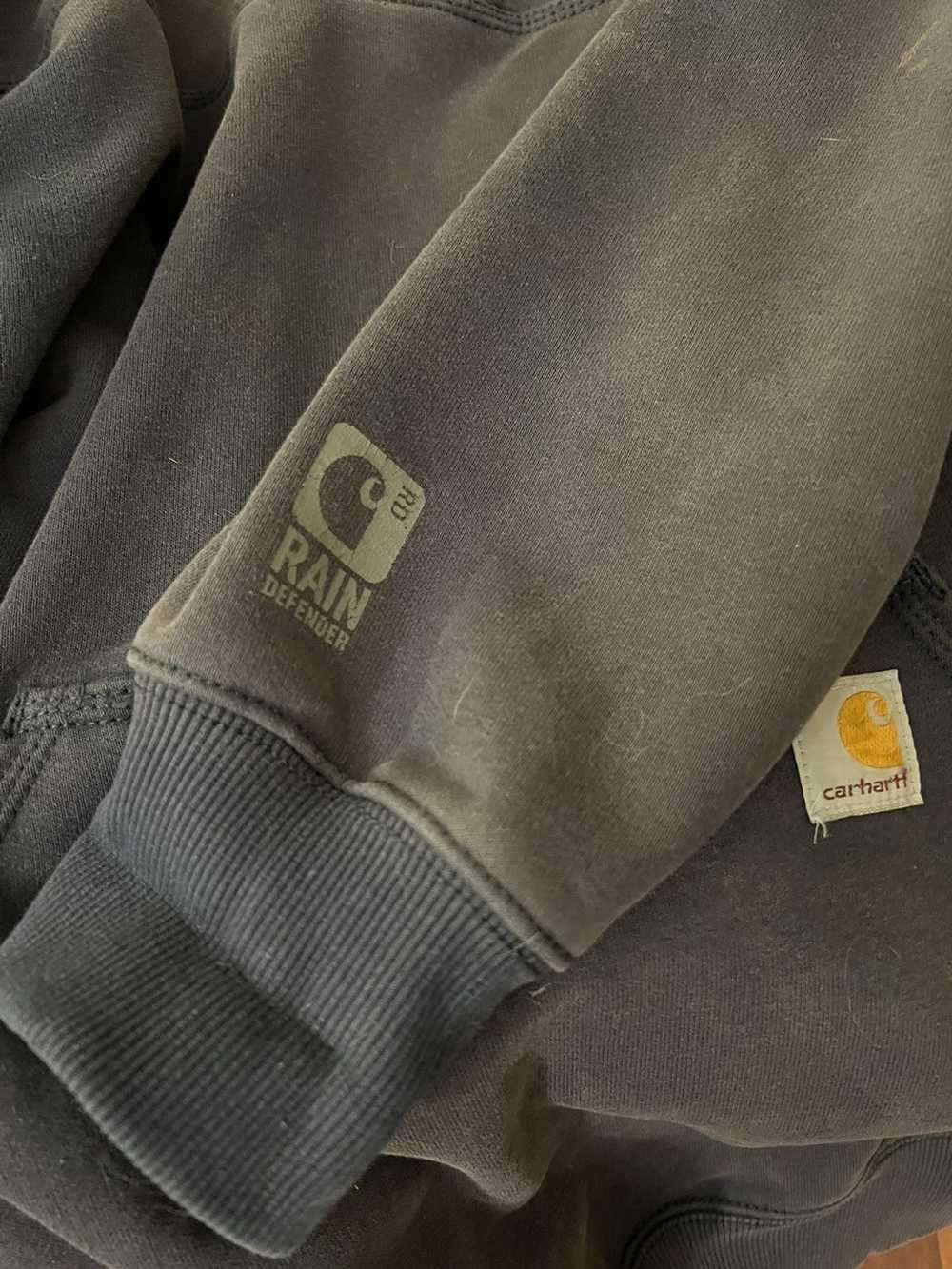 Carhartt Vintage Navy Baggy Carhartt Quarter Zip:… - image 5