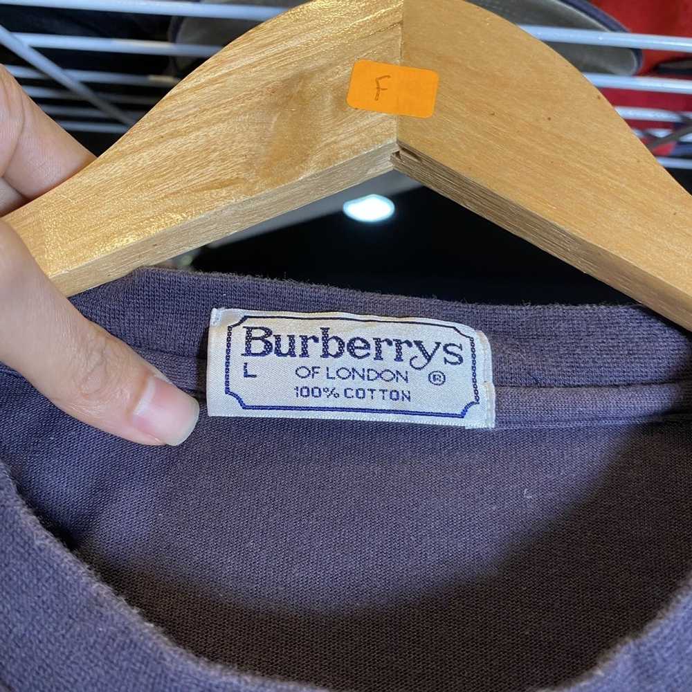 Burberry Vintage Burberrys Bear Embroidered Tee - image 11