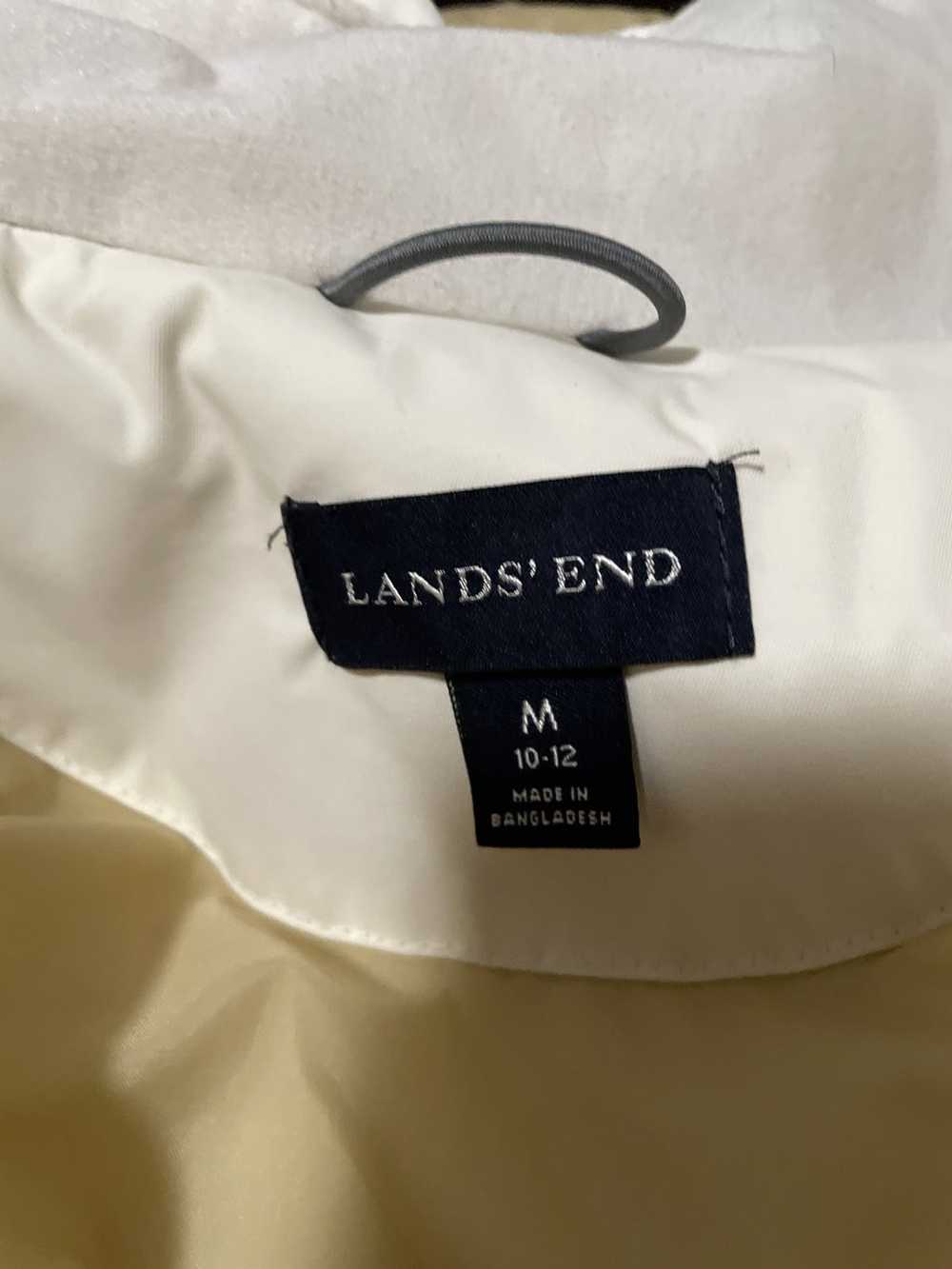 Lands End lands end rain jacket white - image 4