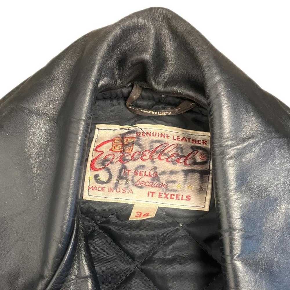 Leather Jacket × Made In Usa × Vintage Vintage Ex… - image 5