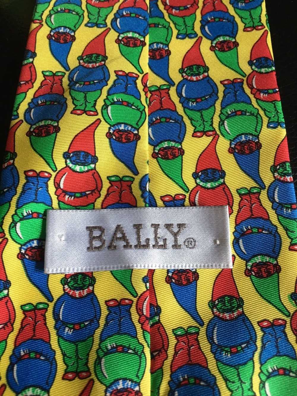 Bally × Luxury BALLY Gnome Design Silk Italy Mens… - image 3