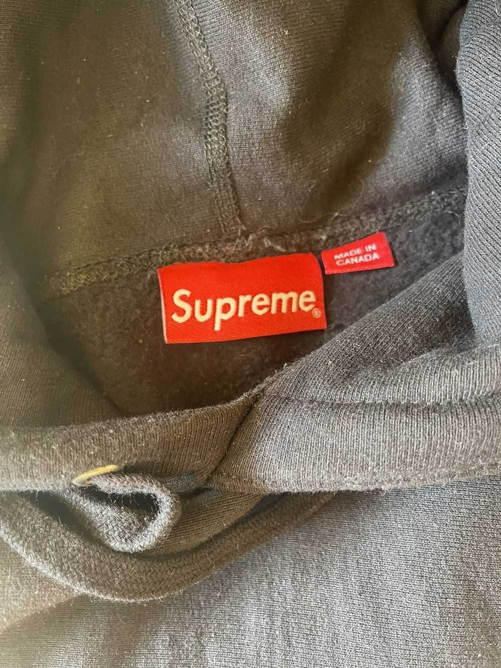 Supreme Black Supreme Chrome Logo Hoodie - Gem