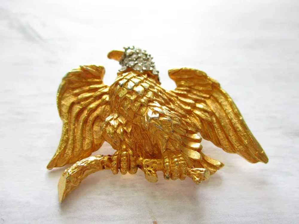 Vintage Patriotic Eagle Brooch Smithsonian Instit… - image 2