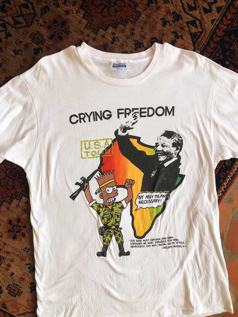 Crying Freedom Nelson Mandela Tee - image 8