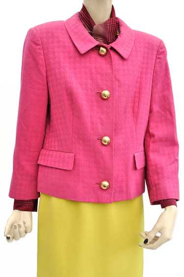 Vintage 80s Fuscia Pink Jaeger Jacket