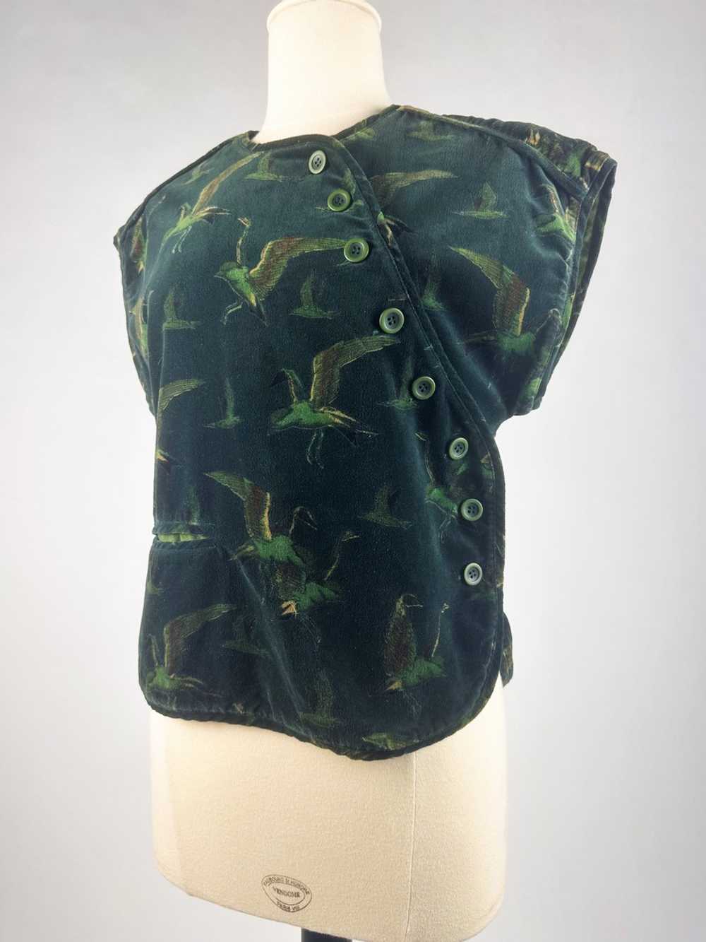 Early printed velvet bolero by Kenzo Takada - Fra… - image 4