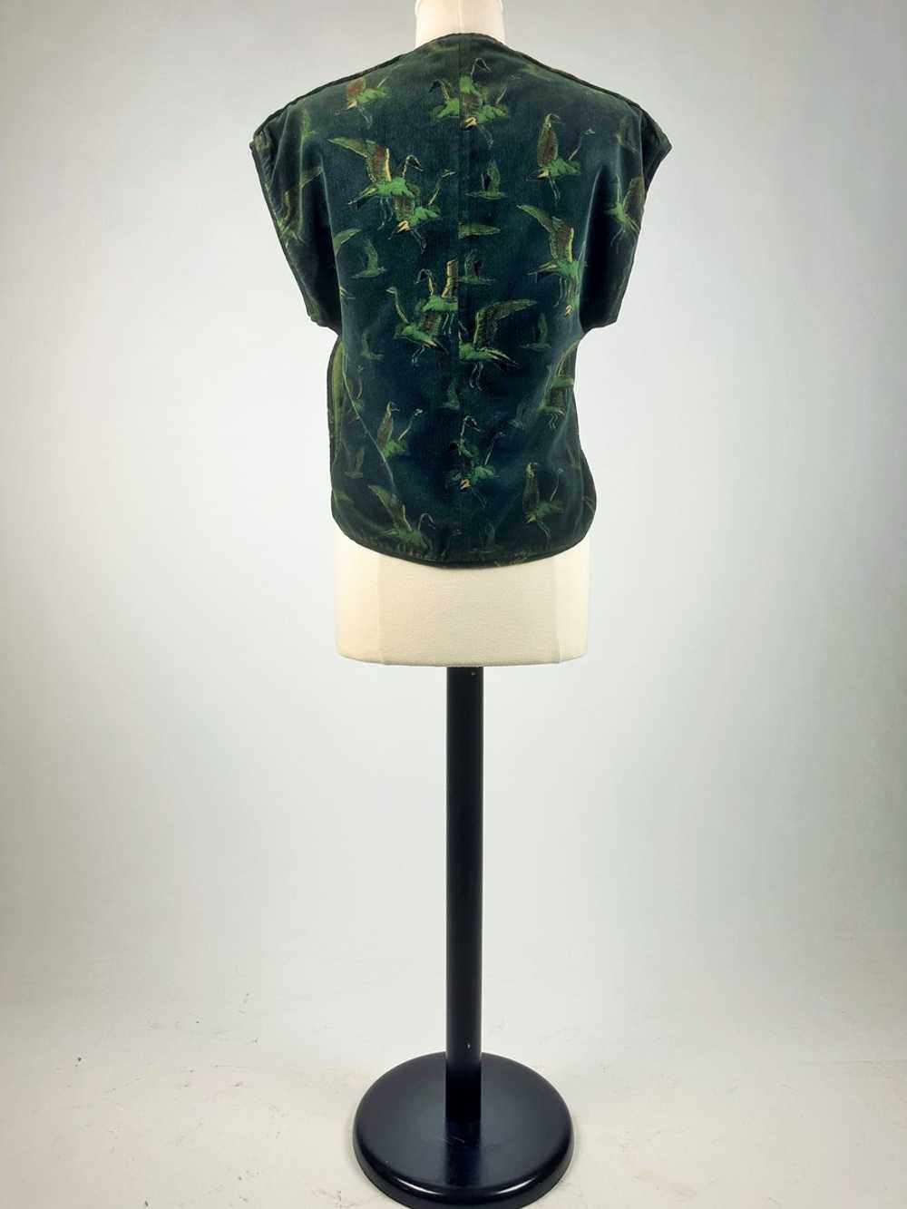 Early printed velvet bolero by Kenzo Takada - Fra… - image 6