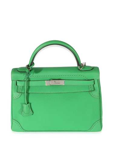 Hermes Kelly 25, Dark Green Vert Cypress Swift Leather with Gold Hardware,  Z Stamp, 2021 Z Stamp, Preowned in Box WA001