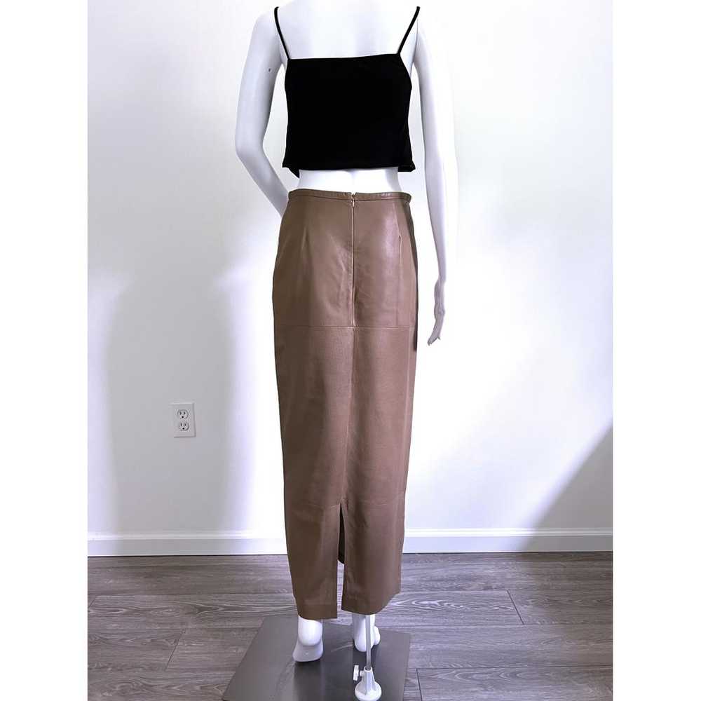 Hugo Boss Leather maxi skirt - image 10