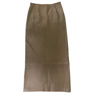 Hugo Boss Leather maxi skirt - image 1