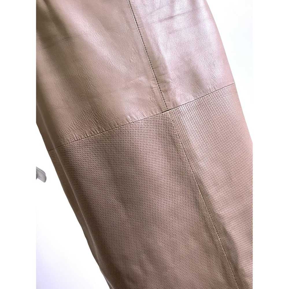 Hugo Boss Leather maxi skirt - image 2