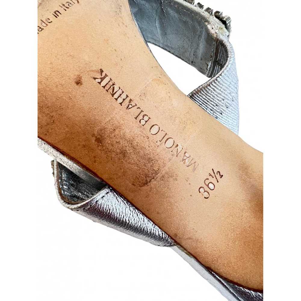 Manolo Blahnik Leather sandal - image 10