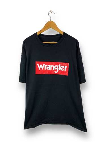 Wrangler Steals! Wrangler Box Logo Spellout Tee