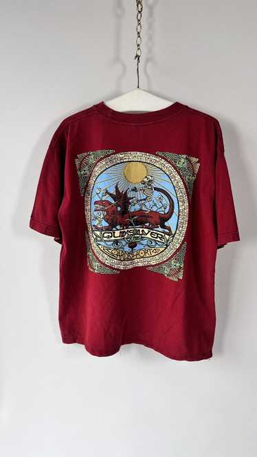 Quiksilver QUIKSILVER Burgundy t-shirt with a beau