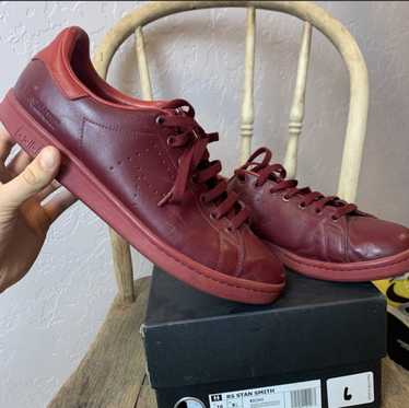 Raf simons stan hot sale smith burgundy