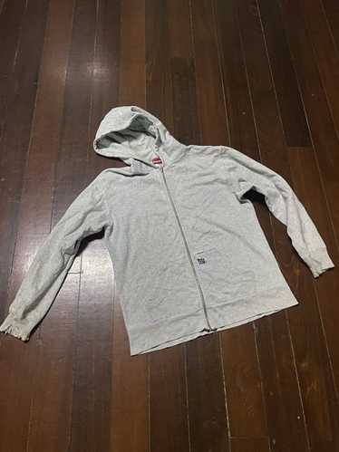Supreme Contrast Hooded Sweatshirt Heather Grey – fitted.cny