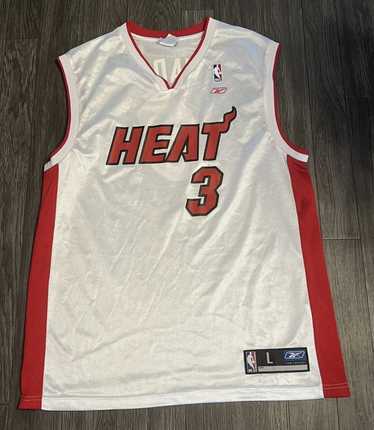 Reebok NBA Authentics Miami Heat Dwyane Wade Jersey Youth Large Dwayne