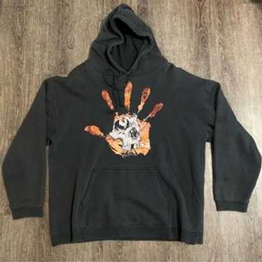 トップス PUSHEAD VINTAGE HOODIE Vintage METALLICA Pushead Hoodie Black Size L Big Logo Retro