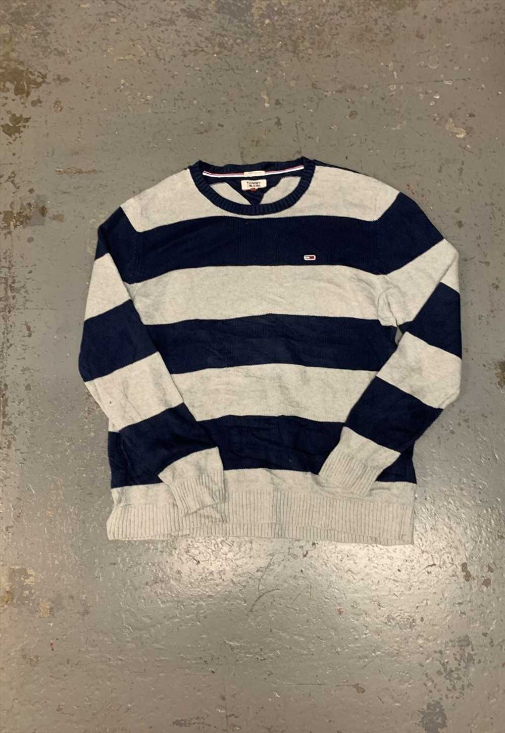 Tommy Hilfiger Knitted Jumper Striped Patterned S… - image 1