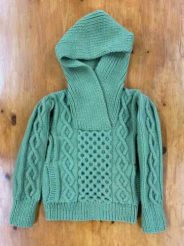 Coloured Cable Knit Sweater × Vintage Vintage 198… - image 1