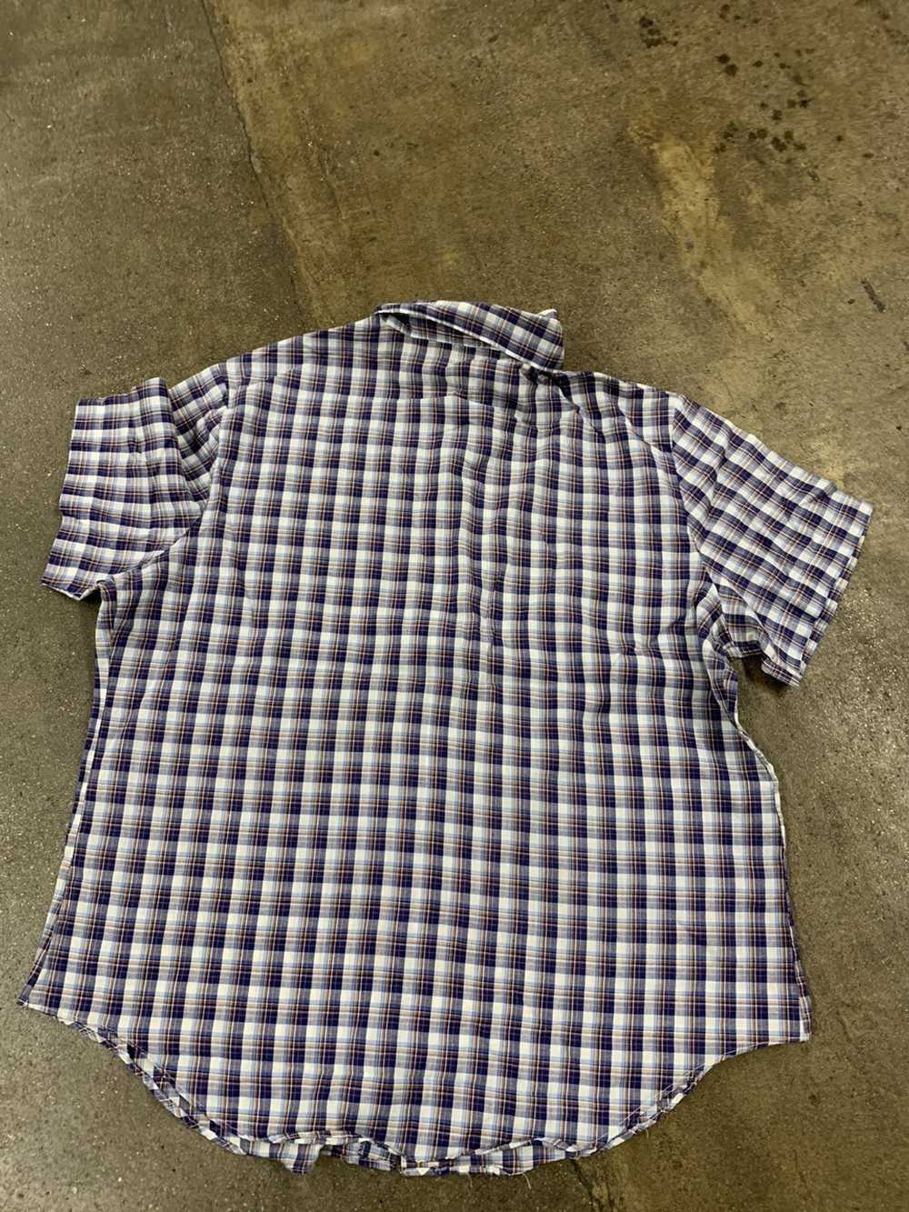 Vintage Vintage 80s/90s Sears Checker Button Up - image 3
