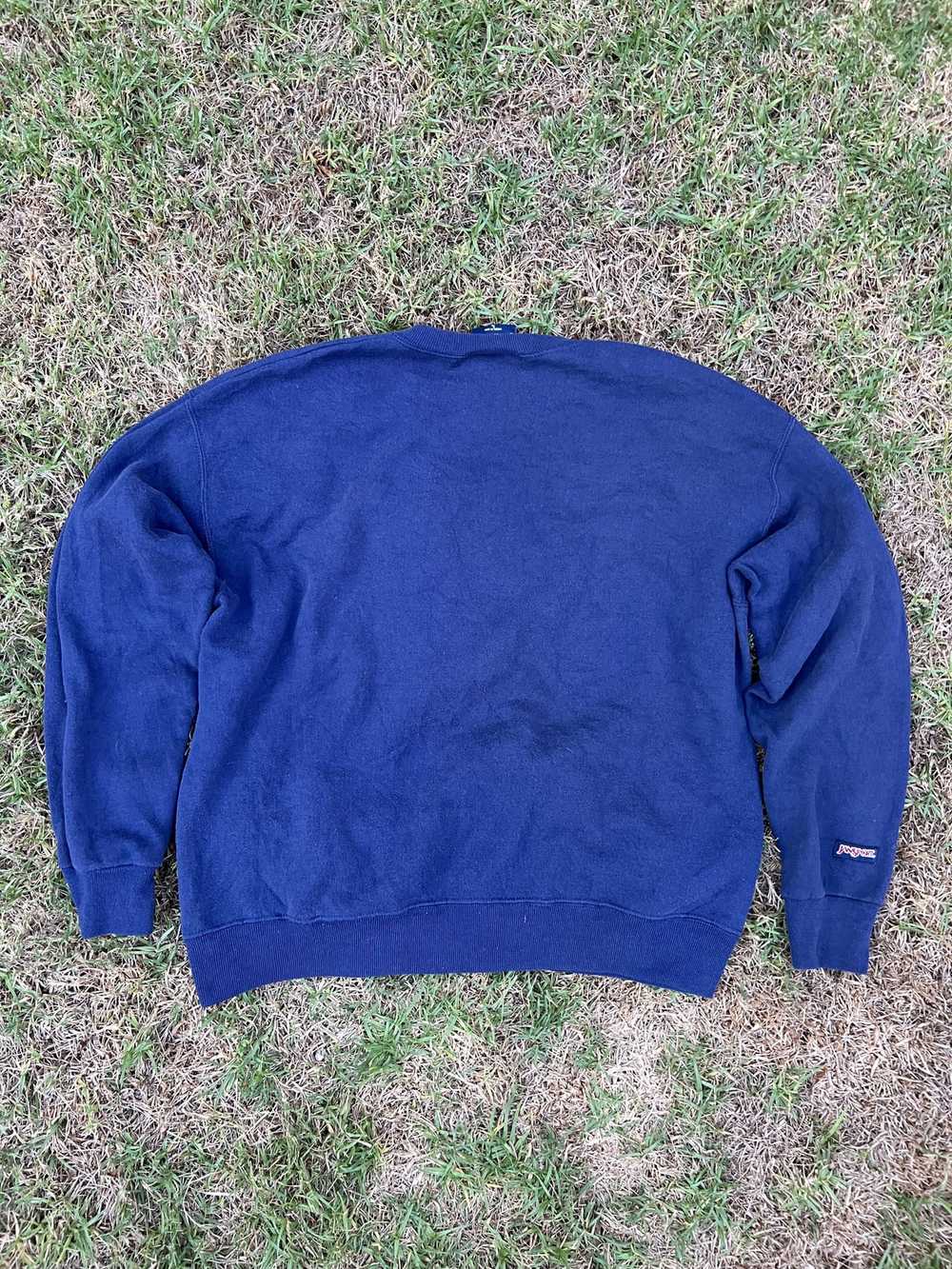 Vintage Navy Blue Vintage College Crewneck - image 3