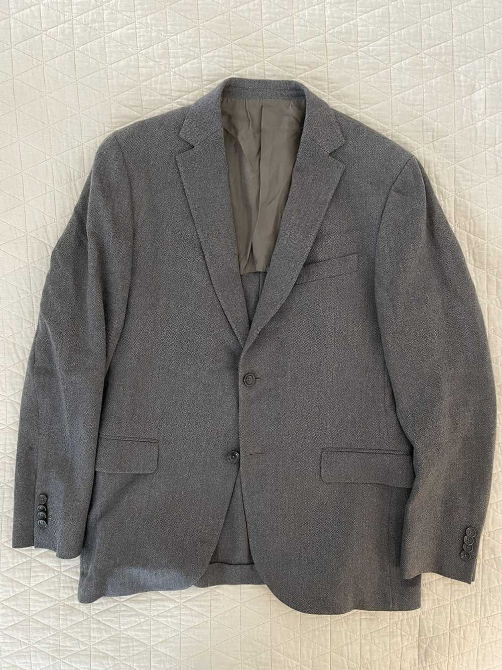 Z Zegna Deconstructed Herringbone Wool ‘LIGHT’ Ja… - image 1