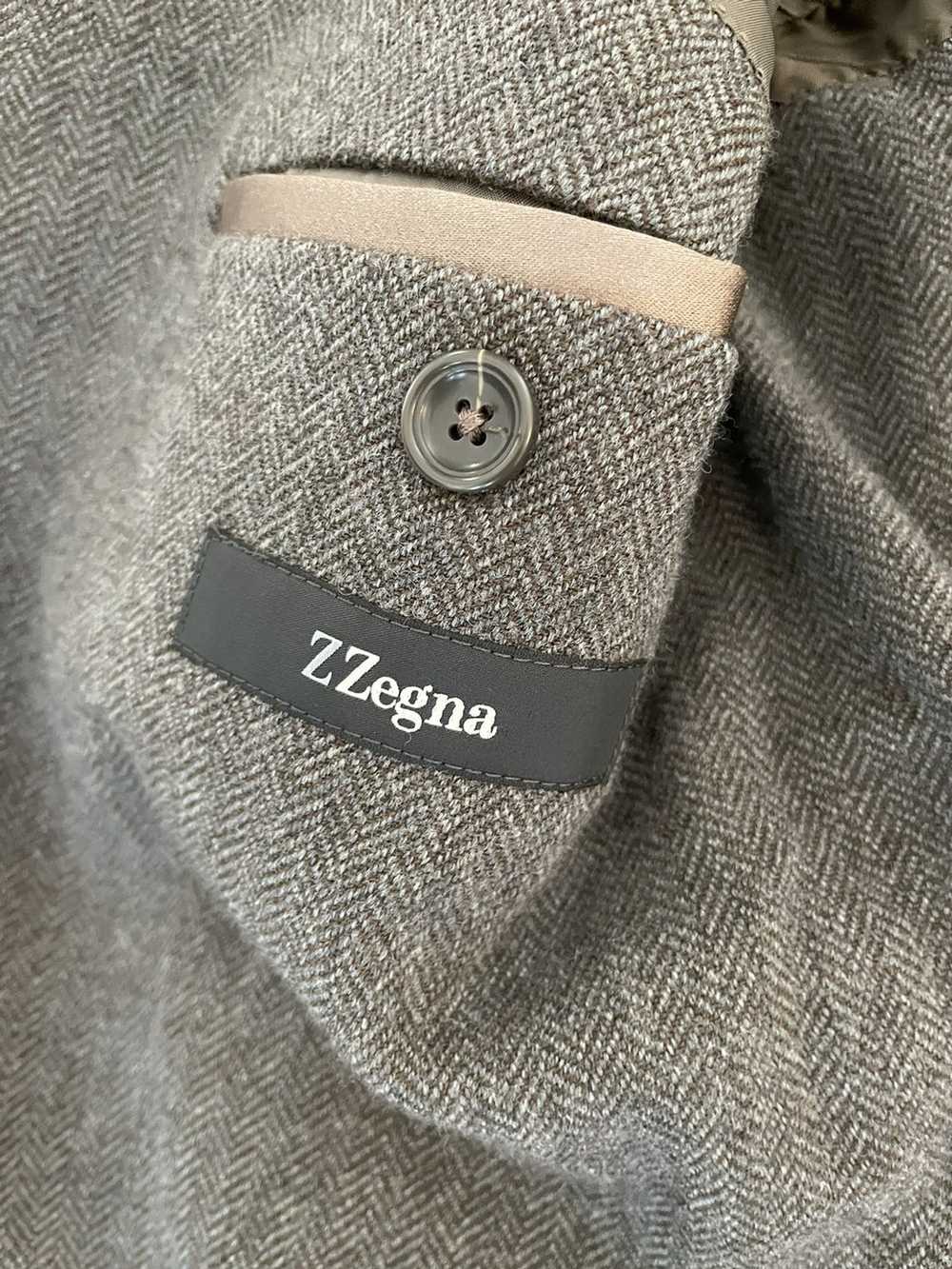 Z Zegna Deconstructed Herringbone Wool ‘LIGHT’ Ja… - image 7